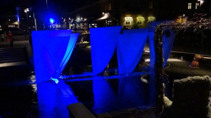 The Lights in Alingsås festival, an urban lighting exhibition in October