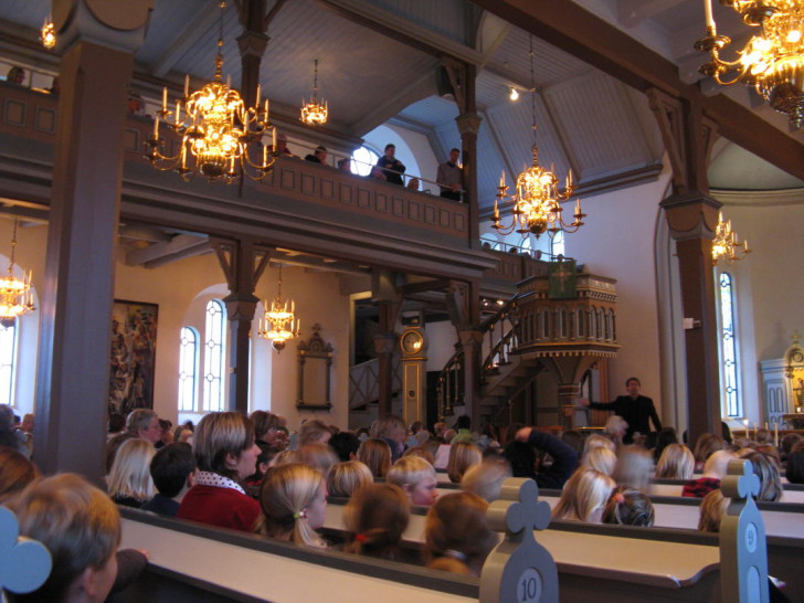 Lindome Church in Mölndal, south of Gothenburg