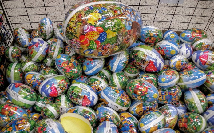 Swedish Easter eggs filled with candy