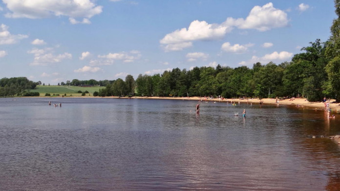 Värnamo in Småland: bathing place Osudden